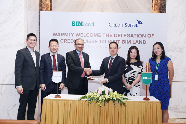 Lễ ký kết BIM Land cùng Credit Suisse