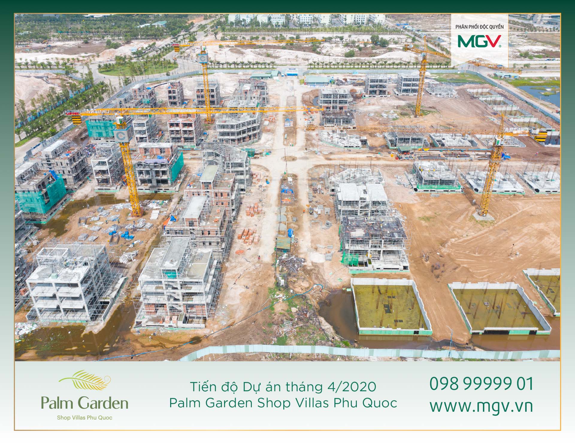 6.Tiến độ Dự án Palm Garden tháng 4.2020